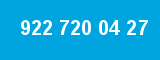 922 720 04 27 922 720 04 27